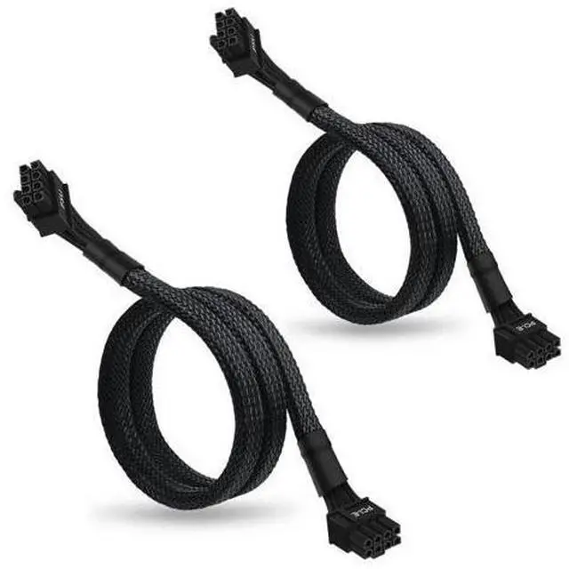 Main image of (2-Pack) 8 Pin PCIe Cable for Corsair PSUs, ATX CPU 8 Male to PCIe (6+2) Male Power Adapter Sleeved 25-inch (63cm)