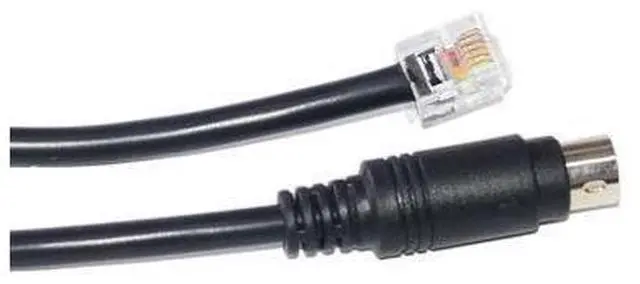 Alt view image 3 of 6 - 2M MINI DIN 6PIN TO RJ12 6P6C CONNECTOR CABLE FOR FANATEC PEDALS/SHIFTERS TO FANATEC WHEELS KABLE PS/2 TO RJ12 6PIN CABLE 1M Length