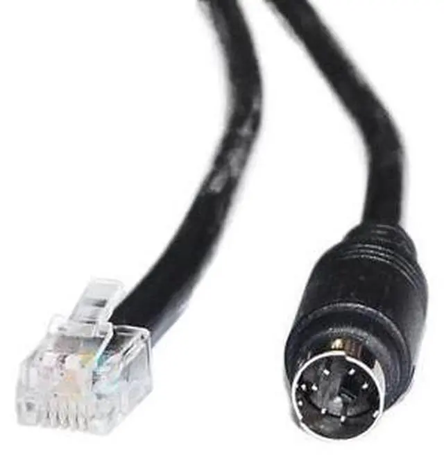 Alt view image 5 of 6 - 2M MINI DIN 6PIN TO RJ12 6P6C CONNECTOR CABLE FOR FANATEC PEDALS/SHIFTERS TO FANATEC WHEELS KABLE PS/2 TO RJ12 6PIN CABLE 1M Length