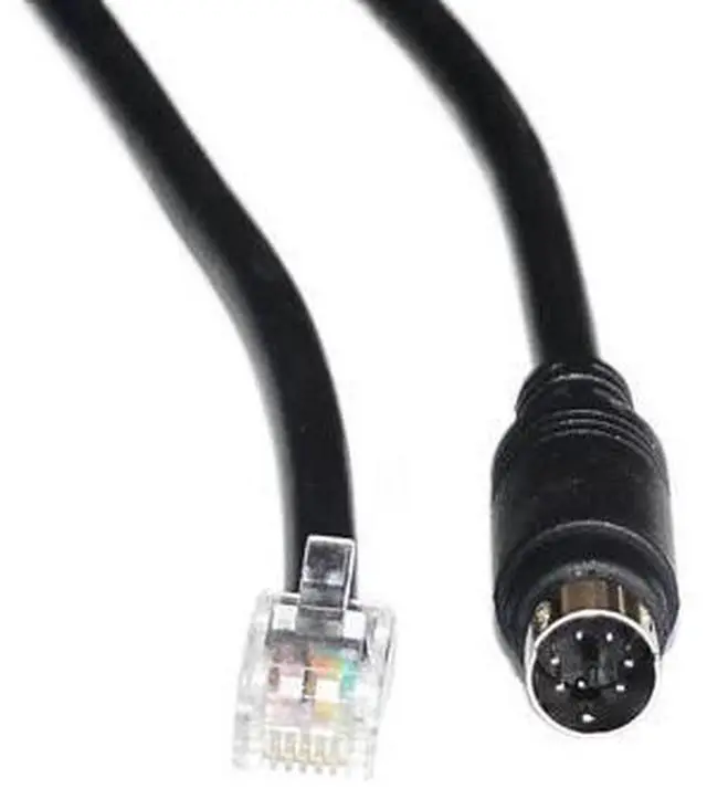 Alt view image 6 of 6 - 2M MINI DIN 6PIN TO RJ12 6P6C CONNECTOR CABLE FOR FANATEC PEDALS/SHIFTERS TO FANATEC WHEELS KABLE PS/2 TO RJ12 6PIN CABLE 1M Length