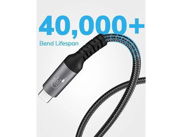 Alt view image 6 of 7 - USB C Extension Cable 10FT - 10Gbps Data Transfer, 100W Fast Charging, 4K Video Support, Compatible with MacBook Air M2 Pro, iPad Pro, iPhone 16 Series, and More