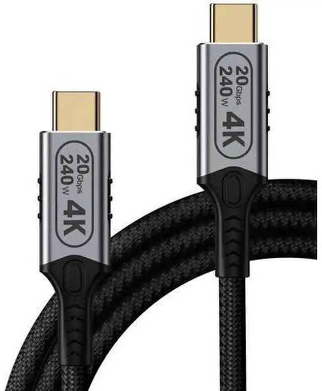 Main image of 10ft USB-C to USB-C Cable, 20Gbps Data Transfer, 4K@60Hz Video, 240W Fast Charge, Compatible with Laptops, Tablets, Smartphones, and Computers