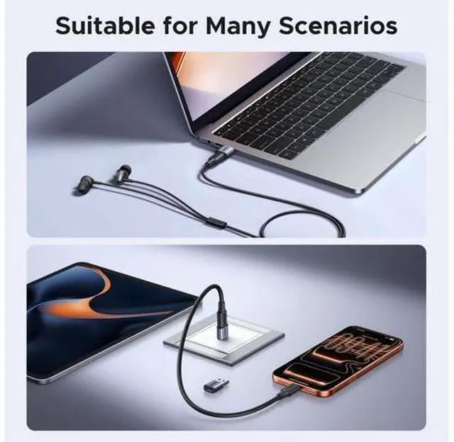 Alt view image 5 of 7 - USB to USB C Adapter 5 Pack, 10Gbps USBC Female to A Male Adapter, Type C USB C Cable Converter for iPhone 17 16 15 14 13 Plus Pro Max,iPad Air Mini 6 7,Samsung Galaxy S23 S24,iPad Air