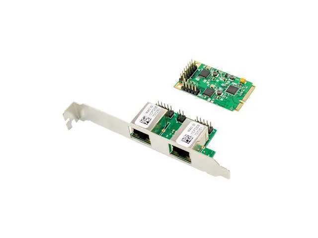 Alt view image 3 of 4 - Mini PCIe Dual Copper Port Gigabit Ethernet Card Realtek RTL8111F + ASM1182, Industrial Network Adapter