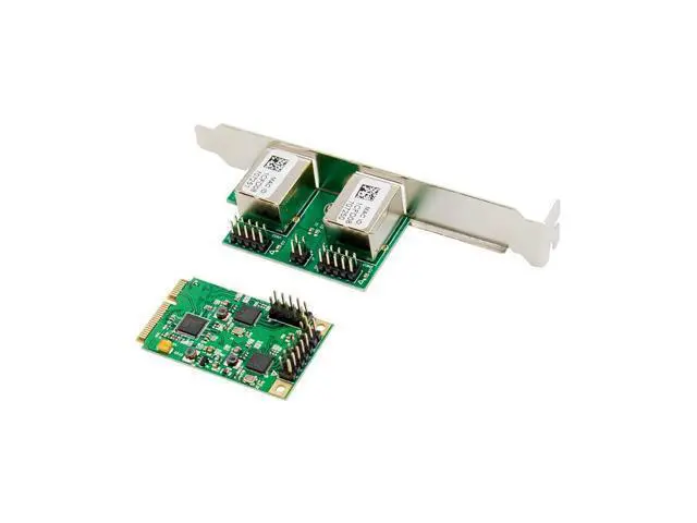 Alt view image 4 of 4 - Mini PCIe Dual Copper Port Gigabit Ethernet Card Realtek RTL8111F + ASM1182, Industrial Network Adapter
