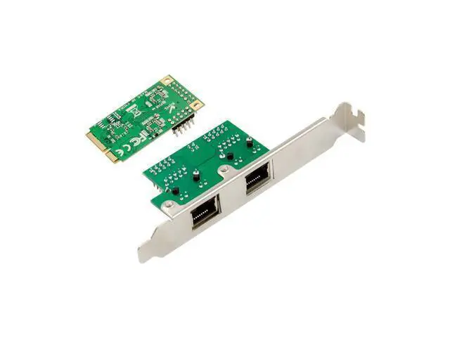 Alt view image 2 of 4 - Mini PCIe Dual Copper Port Gigabit Ethernet Card Realtek RTL8111F + ASM1182, Industrial Network Adapter