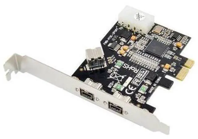 Main image of PCIe to 3-Port 1394B FireWire Card Texas Instruments Chip, 1394B (FireWire 800), for Video Capture Cards