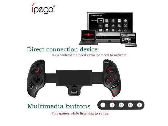 Alt view image 4 of 7 - IPEGA PG-9023S For Bluetooth Controller For N-switch Wireless Pubg Gamepad For Android Joystick Smart Phone Tablet PC PS3 Tv Box