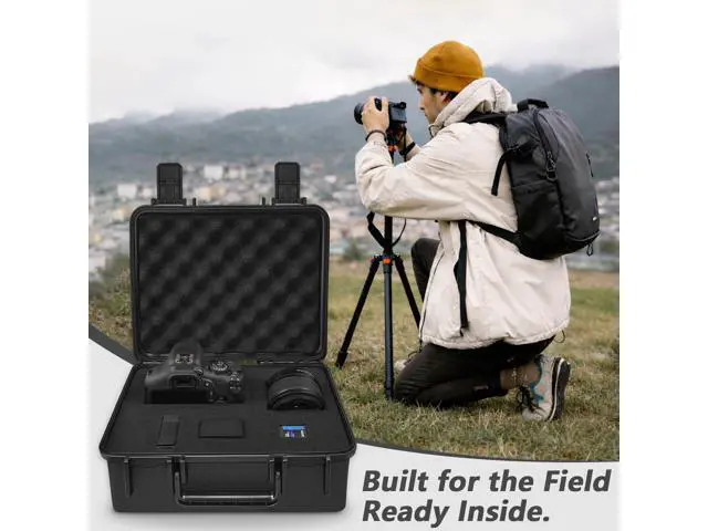 Alt view image 6 of 7 - 11 Inch Foam Case with Customizable Foam for Test Instruments, Camera Accessories, Equipment, Electronics, and Tools & More 11.4 x 9.8 x 5.7 Inches