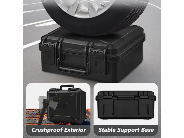 Alt view image 7 of 7 - 11 Inch Foam Case with Customizable Foam for Test Instruments, Camera Accessories, Equipment, Electronics, and Tools & More 11.4 x 9.8 x 5.7 Inches