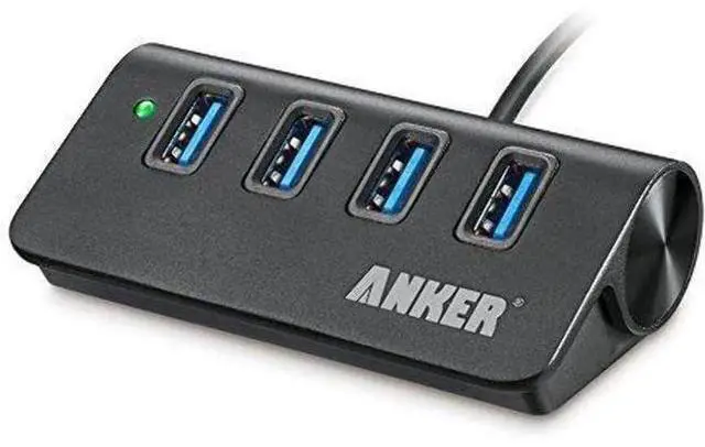 Main image of 4-Port USB 3.0 Unibody Aluminum Portable Data Hub with 2ft USB 3.0 Cable for MacBook Mac Pro/mini iMac XPS Surface Pro Notebook PC USB-Flash Drives Mobile HDD and More