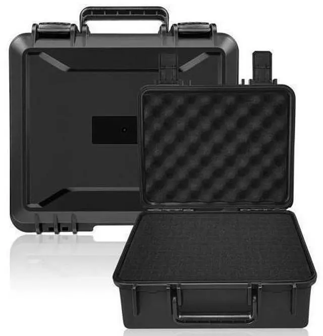 Main image of Hard Case with Foam, Interior- 11.4 x 9.8" x 5.7, Waterproof Hard Case with Customizable Foam for Test Instruments Compact Cameras and Tools