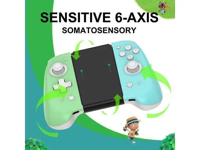 Alt view image 5 of 7 - Wireless Controller For Nintendo Switch Wireless Joy-con Controller Auto-Fire Wake Up Bluetooth Gamepad For Nintendo Switch Joystick Controls Gamepad