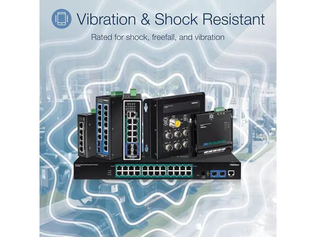 Alt view image 5 of 7 - 8-Port Industrial Unmanaged Fast Ethernet DIN-Rail Switch TI-E80 8 x Fast Ethernet Ports 1.6Gbps Switching Capacity 8 Port Network Fast Ethernet Switch IP30 Metal Switch Lifetime Protection