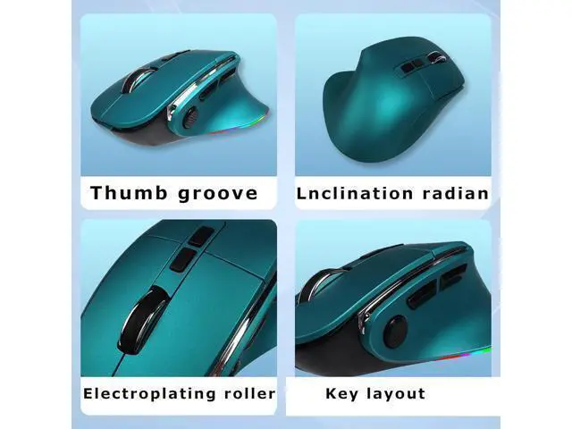Alt view image 3 of 7 - Ergonomic Mouse Large Middle Hands Dual Mode(Bluetooth+USB)Rechargeable Vertical Carpal Tunnel Bluetooth Wireless Mouse for PC/Laptop/Computer/Desktop/Tablet/ipad/Macbook Air/Pro Office Work Gift