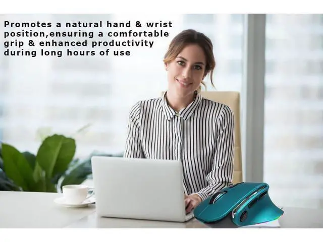 Alt view image 2 of 7 - Ergonomic Mouse Large Middle Hands Dual Mode(Bluetooth+USB)Rechargeable Vertical Carpal Tunnel Bluetooth Wireless Mouse for PC/Laptop/Computer/Desktop/Tablet/ipad/Macbook Air/Pro Office Work Gift