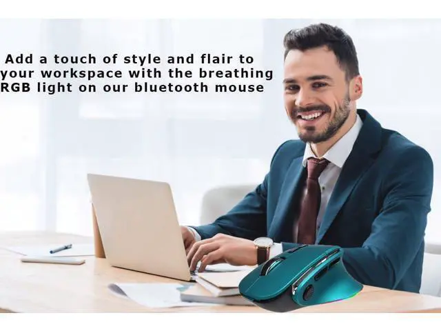 Alt view image 5 of 7 - Ergonomic Mouse Large Middle Hands Dual Mode(Bluetooth+USB)Rechargeable Vertical Carpal Tunnel Bluetooth Wireless Mouse for PC/Laptop/Computer/Desktop/Tablet/ipad/Macbook Air/Pro Office Work Gift