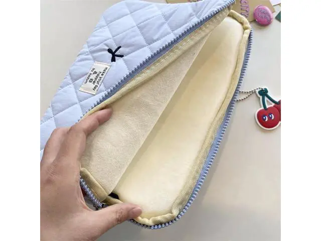 Alt view image 7 of 7 - Cute Bow Graphic Carrying Laptop Bag Y2K Preppy Laptop Sleeve Case Bag Kawaii Pad Computer Protect Case Pouch (13-14 inch Black)