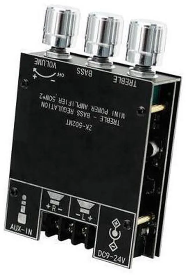 Main image of JR-502MT 2.0 Dual-Channel Amplifier Board, Car Bluetooth 5.0 Power Amplifier Board, 50W+50W HiFi Stereo High & Low Tone Adjustable Module, DC12-24V Stereo AMP Module for Car DIY Speakers.