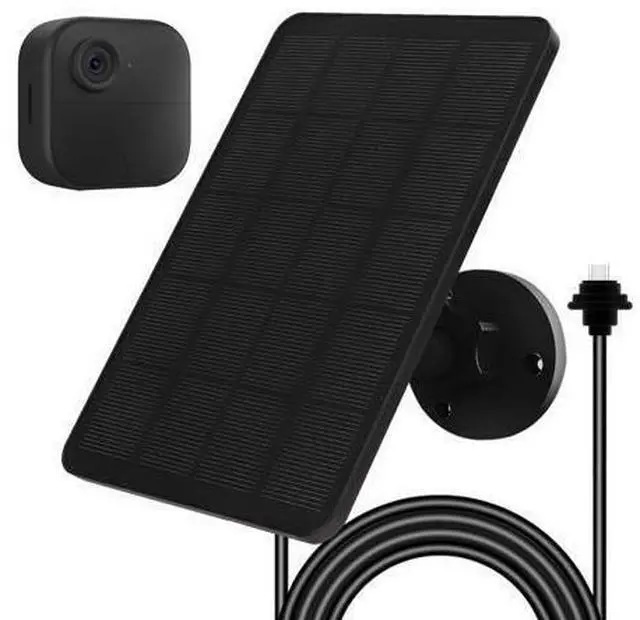 Main image of Solar Panel for Blink Camera, Solar Panel 4W Compatible with Blink Outdoor 4 (4th Gen) Camera, Solar Charger for Camera Outdoor with 13.12Ft Outdoor Power Cable, Adjustable Mount, IP65 Waterproof
