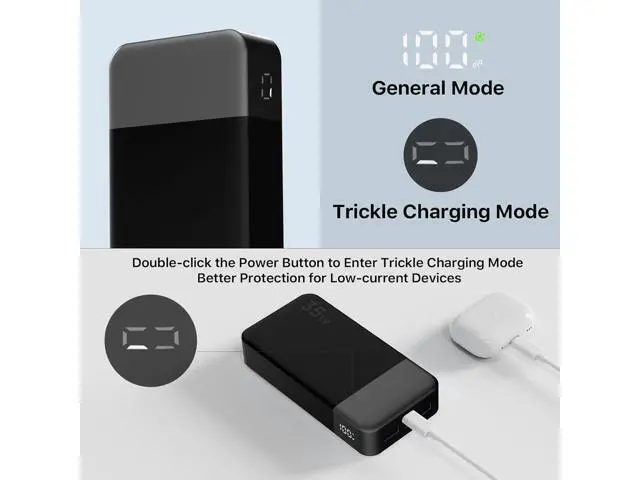 Alt view image 5 of 6 - Portable Charger 20000mAh Power Bank 35W Power Bank Fast Charging Battery Pack with C to C Cable Battery Bank with Digital Display for Phone Android etc