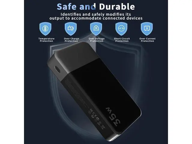 Alt view image 6 of 6 - Portable Charger 20000mAh Power Bank 35W Power Bank Fast Charging Battery Pack with C to C Cable Battery Bank with Digital Display for Phone Android etc