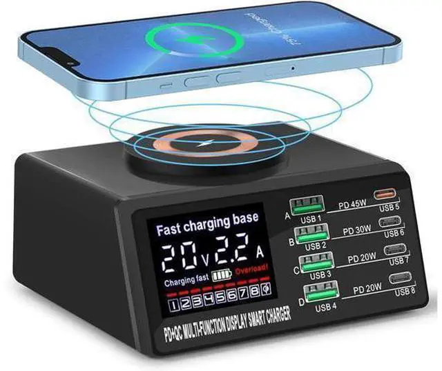 Main image of BONAEVER Multi Charging Station, 110W 8Port Usb Charging Station, Multiple Usb Charger Station, Charging Station for Multiple Devices, Multi Usb Charging Station, Chargers for Multiple Devices