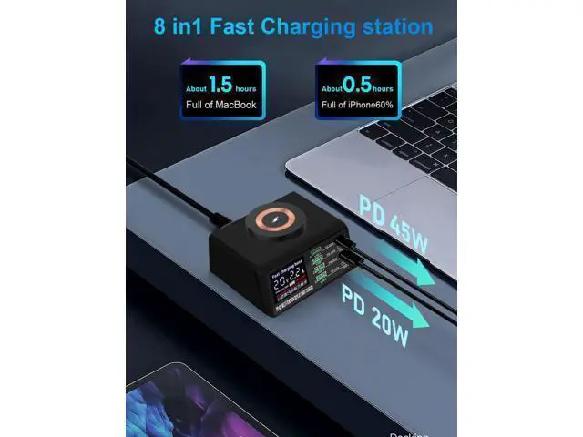 Alt view image 4 of 7 - BONAEVER Multi Charging Station, 110W 8Port Usb Charging Station, Multiple Usb Charger Station, Charging Station for Multiple Devices, Multi Usb Charging Station, Chargers for Multiple Devices