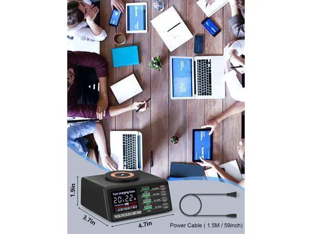 Alt view image 6 of 7 - BONAEVER Multi Charging Station, 110W 8Port Usb Charging Station, Multiple Usb Charger Station, Charging Station for Multiple Devices, Multi Usb Charging Station, Chargers for Multiple Devices
