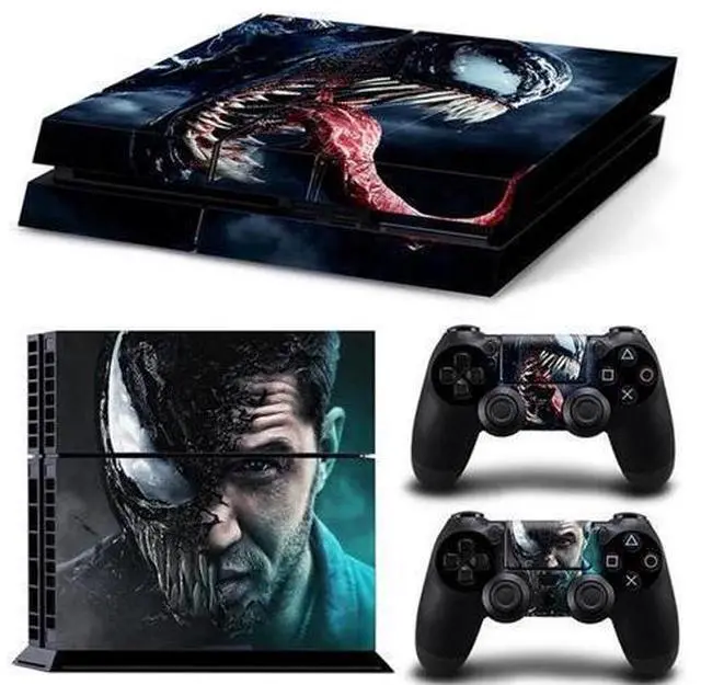 Main image of Venom Game Console Vinyl Skin Sticker for PS4 Controller GamePad Decal Printing Protective Film(TN-PS4-7190)