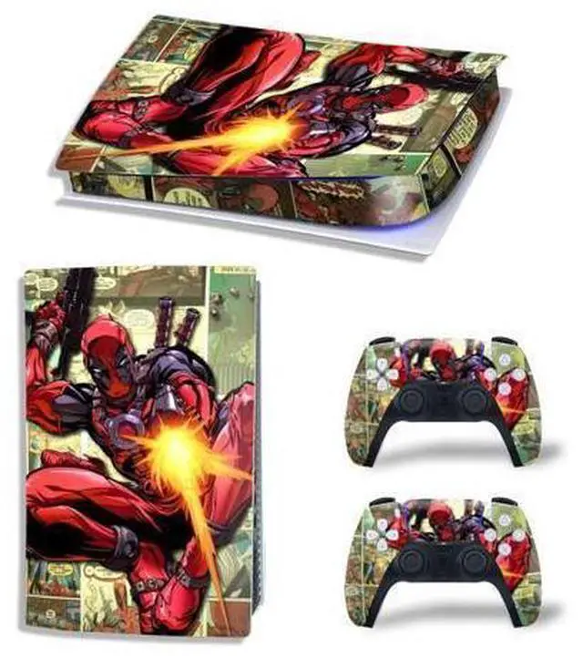 Main image of Deadpool PS5 Digital Edition Skin Sticker Decal for PS5Console and 2 Controllers PS5 Skin Sticker Vinyl(TN-PS5Digital-4806)