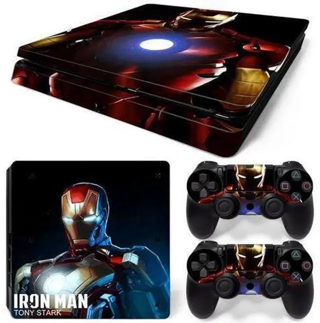 Main image of Iron Man Skin Sticker Protective Film for Slim PS4 Slim Console Controller Accessories GamePad Para(TN-PS4Slim-5797)