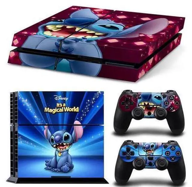 Main image of Stitch Cartoon Game Console Vinyl Skin Sticker for PS4 PS 4 Controller GamePad Decal Protective Film(TN-PS4-3010)