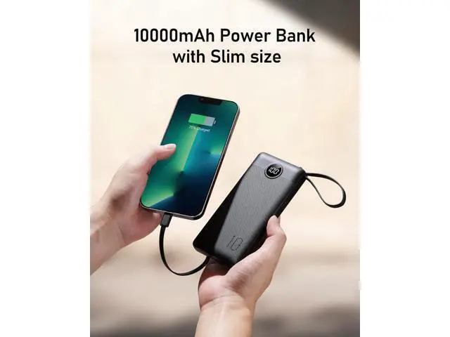 Alt view image 7 of 7 - Portable Charger Built-in Cables 10000mAh Power Bank for iPhone Fast Charge USB C Battery Pack Travel Essentials Powerbank Compatible with iPhone 17/16/15/14 S25/24 Android etc