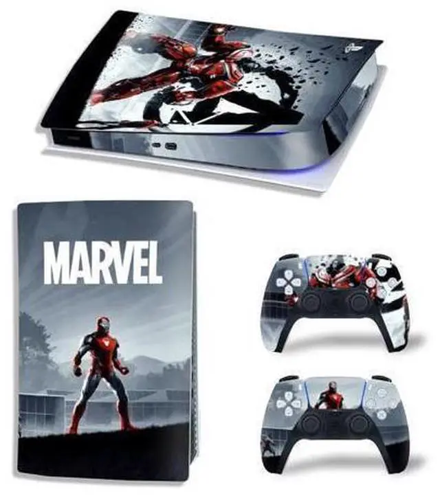 Main image of Captain America PS5 Digital Edition Skin Sticker Decal for PS5Console 2 Controllers PS5 Sticker Vinyl(TN-PS5Digital-2258)