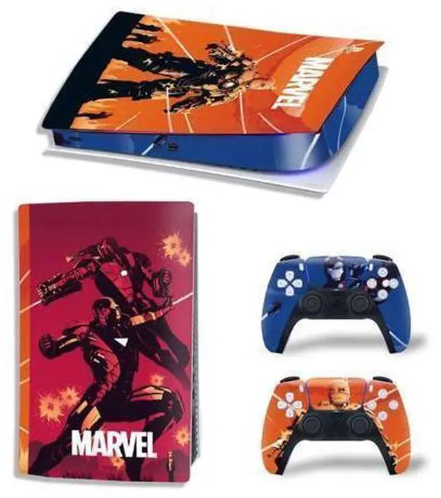 Main image of Captain America PS5 Digital Edition Skin Sticker Decal for PS5Console 2 Controllers PS5 Sticker Vinyl(TN-PS5Digital-2258)