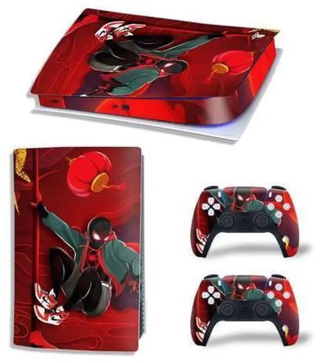 Main image of PS5 Digital Edition Skin Sticker Decal for PS5Console and 2 Controllers PS5 Skin Sticker Vinyl(TN-PS5Digital-4292)