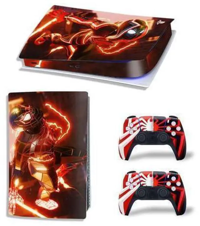 Main image of PS5 Digital Edition Skin Sticker Decal for PS5Console and 2 Controllers PS5 Skin Sticker Vinyl(TN-PS5Digital-4285)