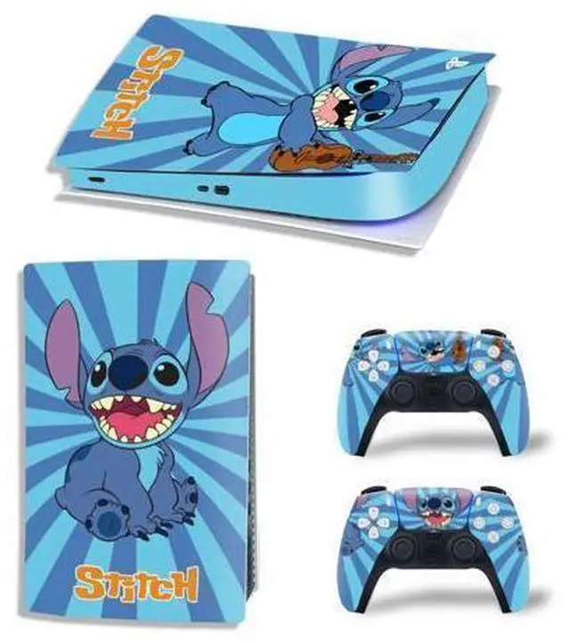 Main image of Stitch PS5 Digital Edition Skin Sticker Decal for PS5Console and 2 Controllers PS5 Skin Sticker Vinyl(TN-PS5Digital-8066)