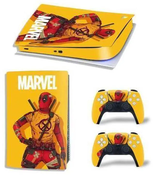 Main image of Deadpool PS5 Digital Edition Skin Sticker Decal for PS5Console and 2 Controllers PS5 Skin Sticker Vinyl(TN-PS5Digital-4802)