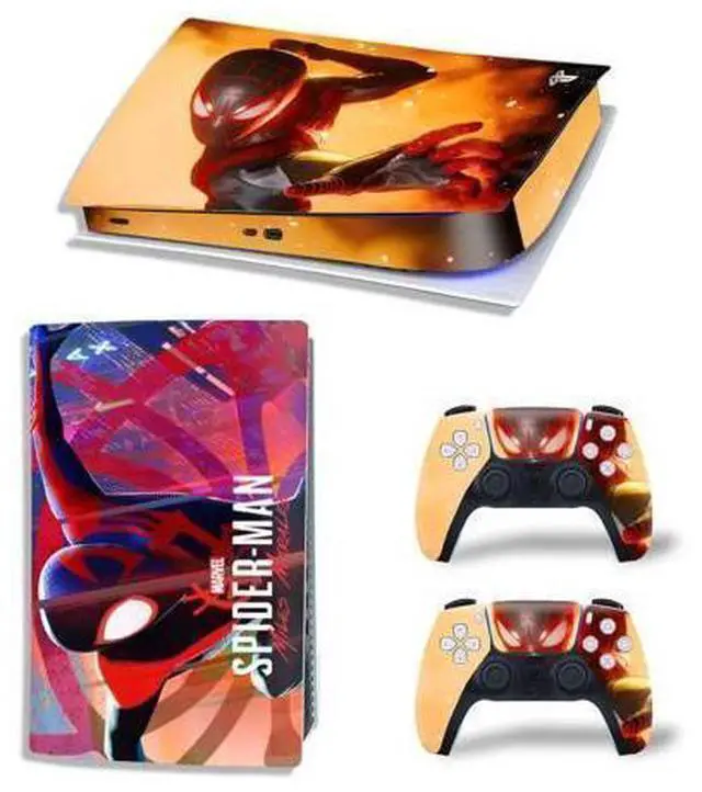 Main image of PS5 Digital Edition Skin Sticker Decal for PS5Console and 2 Controllers PS5 Skin Sticker Vinyl(TN-PS5Digital-4287)