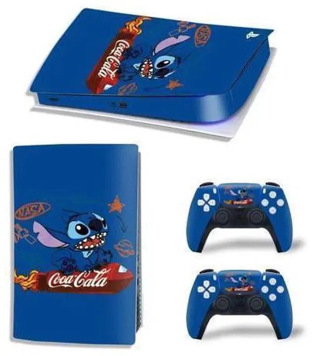 Main image of Stitch PS5 Digital Edition Skin Sticker Decal for PS5Console and 2 Controllers PS5 Skin Sticker Vinyl(TN-PS5Digital-8063)