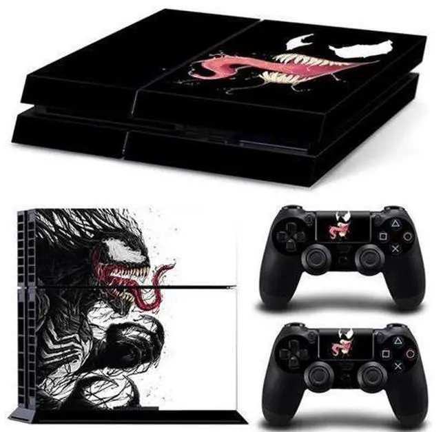 Main image of Venom Game Console Vinyl Skin Sticker for PS4 Controller GamePad Decal Printing Protective Film(TN-PS4-7188)