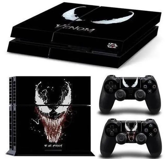 Main image of Venom Game Console Vinyl Skin Sticker for PS4 Controller GamePad Decal Printing Protective Film(TN-PS4-7185)