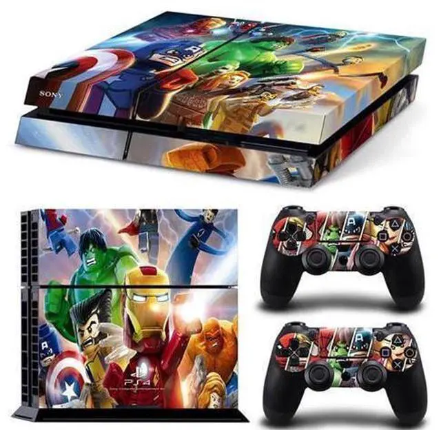 Main image of Iron Man Game Console Vinyl Skin Sticker for PS4 Controller GamePad Decal Frinti Protective Film(TN-PS4-1578)