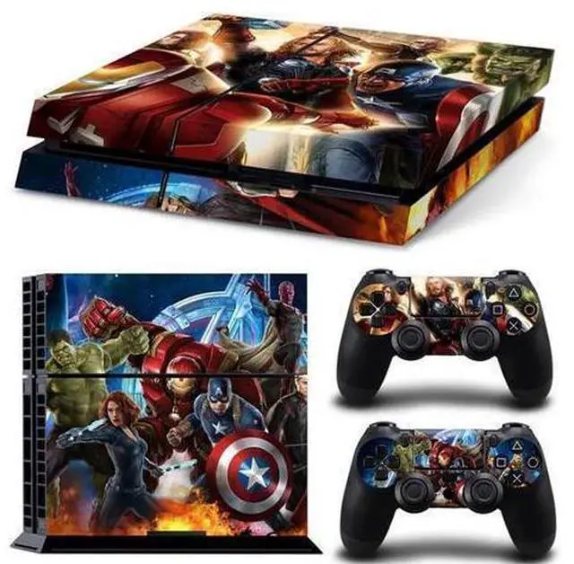 Main image of Iron Man Game Console Vinyl Skin Sticker for PS4 Controller GamePad Decal Frinti Protective Film(TN-PS4-1578)