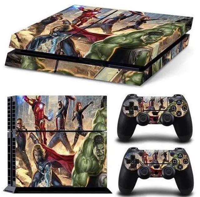 Main image of Iron Man Game Console Vinyl Skin Sticker for PS4 Controller GamePad Decal Frinti Protective Film(TN-PS4-1578)