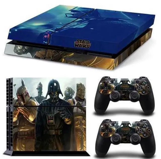 Main image of Deadpool Star Wars Vinyl Game Console Skin Sticker for PS4 Controller GamePad Protective Film(TN-PS4-2660)