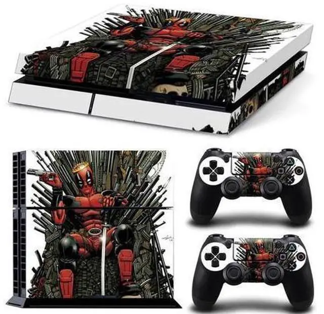 Main image of Deadpool Game Console Vinyl Skin Sticker for PS4 Controller GamePad Decal Frinti Protective Film(TN-PS4-2743)