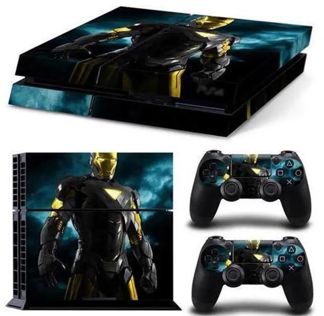 Main image of Iron Man Game Console Vinyl Skin Sticker for PS4 Controller GamePad Decal Frinti Protective Film(TN-PS4-1578)